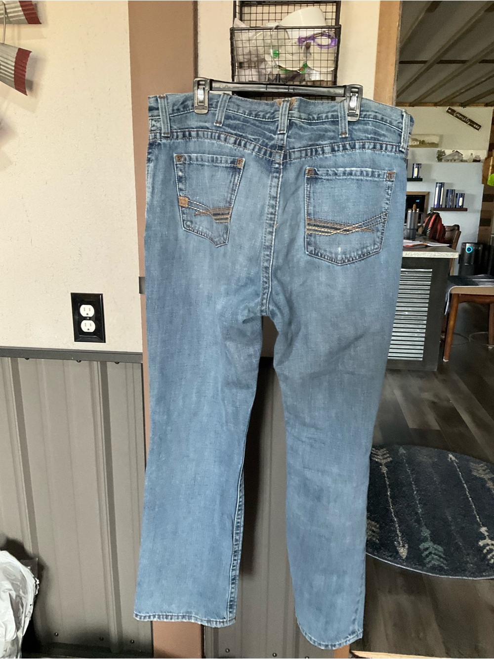 Ariat Men's Light Blue Relaxed Straight Jeans